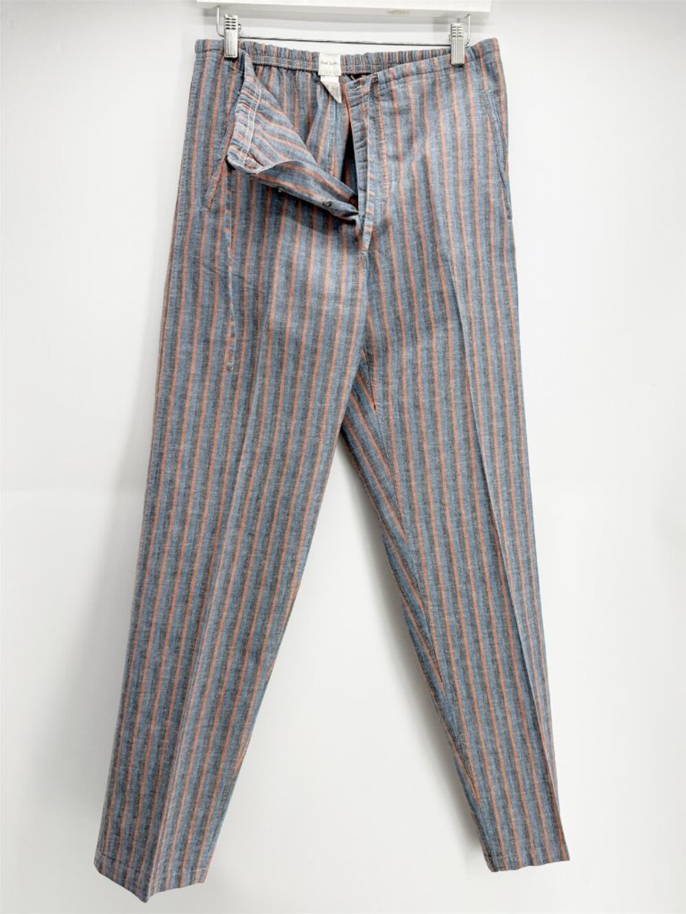 Paul Smith Men's Cotton-Linen Long Pajama Set - Picture 5 of 14